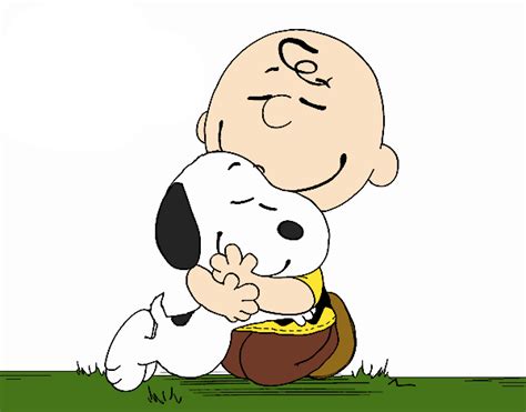 Charlie Brown Hugging Snoopy by BradSnoopy97 on DeviantArt