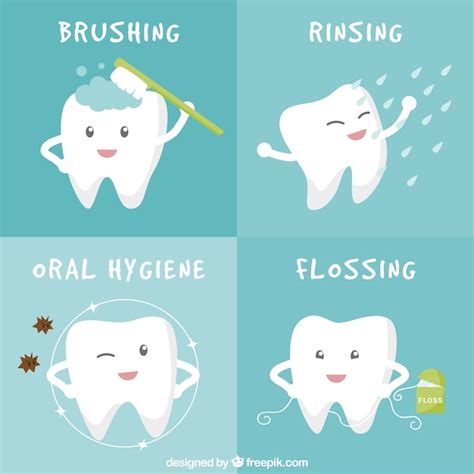 Oral hygiene banners | Free Vector