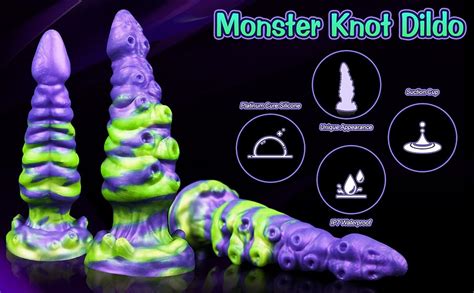 Amazon Fantasy Tentacle Dildo Monster And Alien Shape Anal Dildo Large Butt Plug