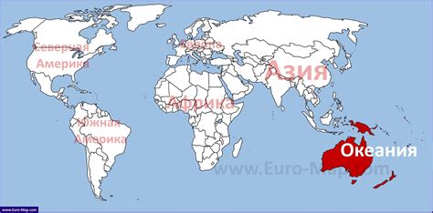 Карта Океании | Подробная политическая карта Австралии и Океании на ...