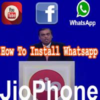 Jio Phone Mein Whatsapp Kaise Install Kare Free New Jio Phone Update