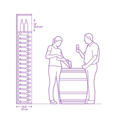 wine racks dimensions drawings dimensionsguide