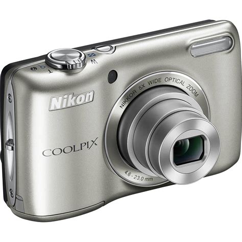 Nikon Coolpix L26 Digital Camera (Silver) 26297 B&H Photo Video