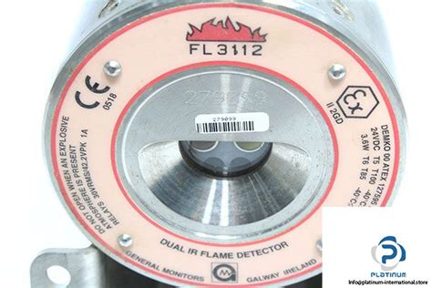 GENERAL MONITORS FL3112 FLAME DETECTOR Platinum International