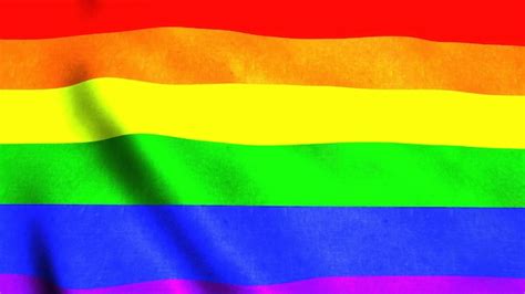 Premium Photo Waving Rainbow Gay Rainbow Flag On Wind D Rendering Backdrop Computer Generated
