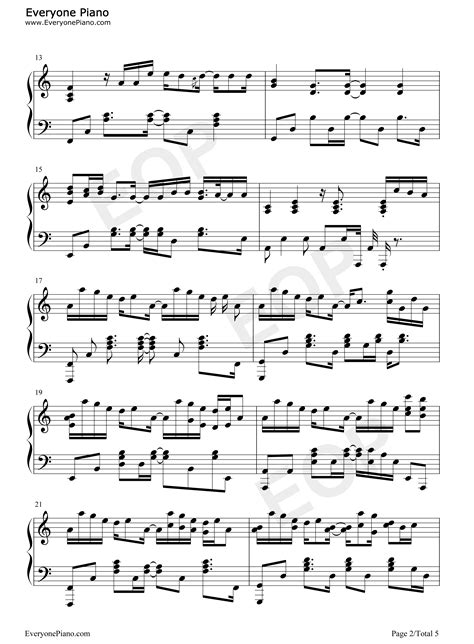 Suspension Drowned TikTok Hot Song Stave Preview EOP Online Music Stand