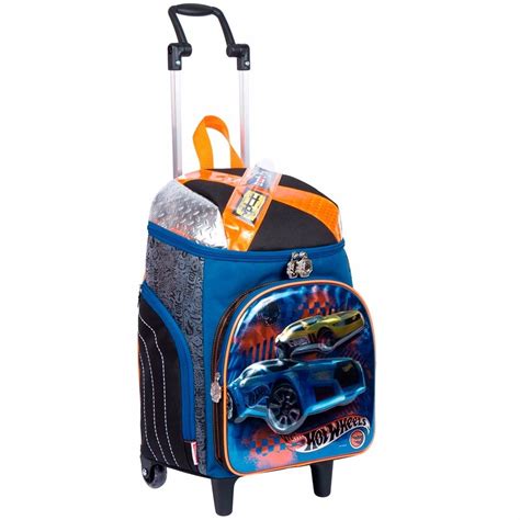 Kit Mochila Escolar Hot Wheels Z Rodinhas G Sestini R Em Mercado Livre