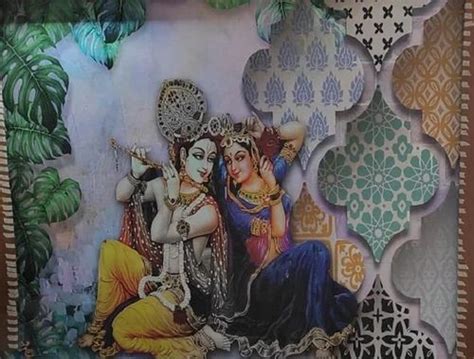 Radha Krishna Customise Wallpaper At Rs 45 Sq Ft Customized Wallpaper