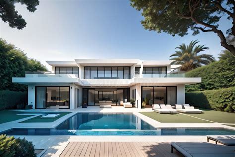 Modern House Isolated on for Real Estate or Rendering Stock Image ...