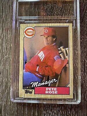 Topps Pete Rose Manager Rare Error Card Free Shipping Ebay