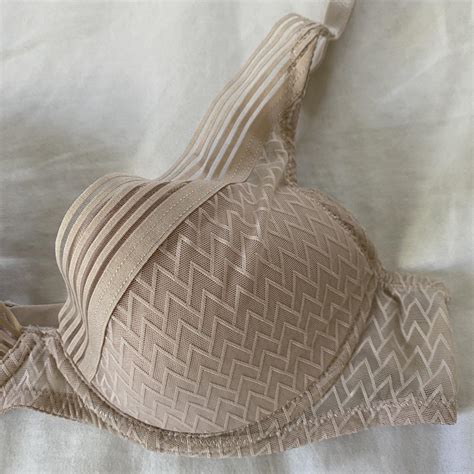 Chantelle Nude Mesh Bra Barely Worn B Light Depop