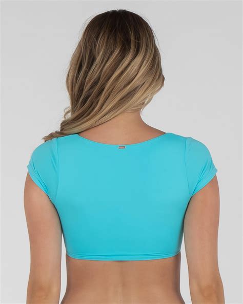 Shop Kaiami Newport Bikini Top In Pop Aqua Fast Shipping Easy Returns City Beach Australia