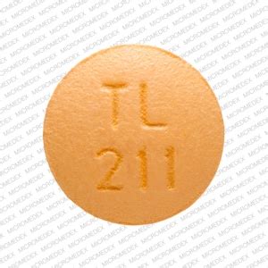 Pill Finder TL 211 Orange Round Medicine