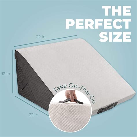 K Lbs Memory Foam Adjustable Bed Wedge Pillow In