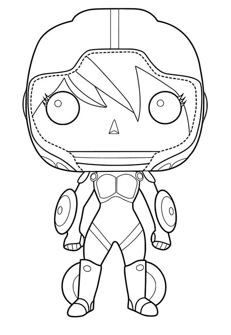 Dapat Dicetak Gratis Funko Pop Pelindung Mewarnai Gambar Untuk Dewasa