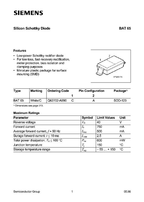 BAT65_1088733.PDF Datasheet Download --- IC-ON-LINE