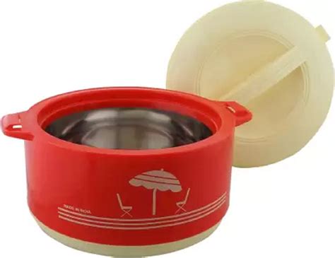 Printed Red And Cream Chef Insulated Hot Pot Casserole For Kitchen Capacity Kg At