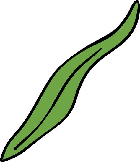 Retro flower power leaf lined 44902183 PNG