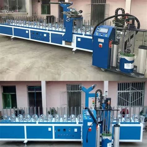 Woodworking Wood Door Frame Pvc Veneer Paper Pur Hot Melt Hotmelt Glue Profile Wrapping Machine