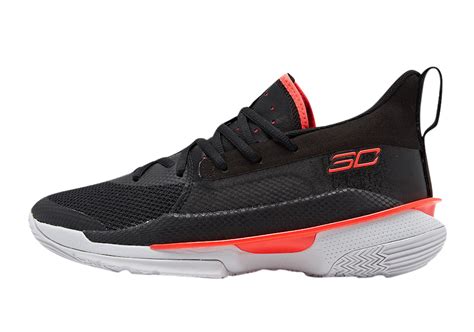 Under Armour Curry 7 Black Beta Red Nov 2019 3021258 001