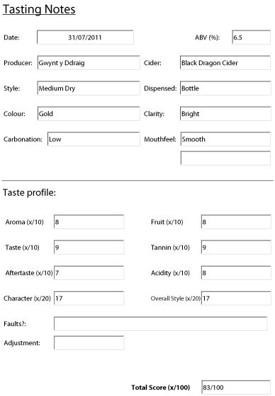 Cider Pages Gwynt Y Ddraig Black Dragon Cider