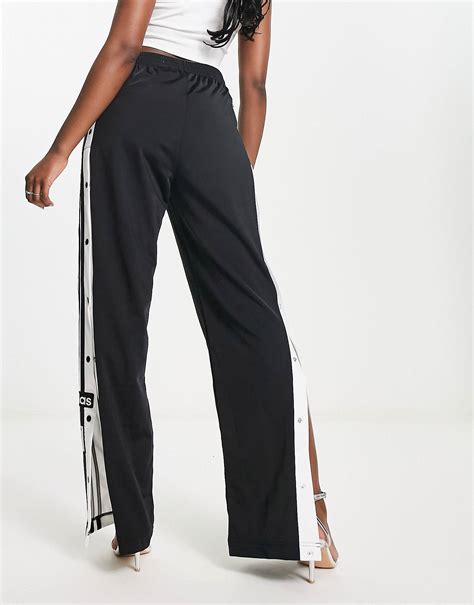 Черные спортивные брюки с кнопками по бокам adidas Originals adibreak ...