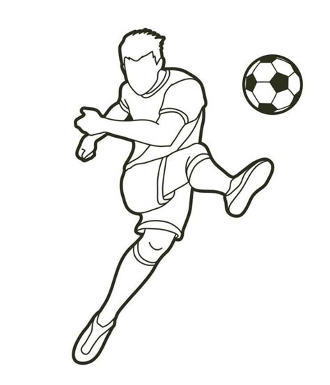 Jogador De Futebol Para Imprimir - Jogador de Futebol para Colorir: 11 Desenhos Grátis para Imprimir (PDF)