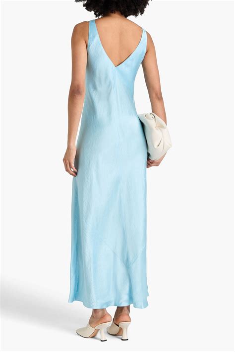 Vince Crinkled Satin Maxi Dress The Outnet