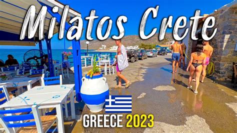 Milatos Crete Walking Tour K Kreta Greece Youtube