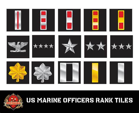 Usmc Rank Tiles Officer