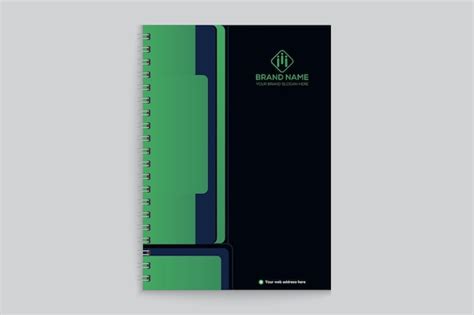 Premium Vector Flat Design Notebook Design Template