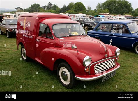 A Vintage 1960s English Morris Minor Panel Van Stock Photo Alamy