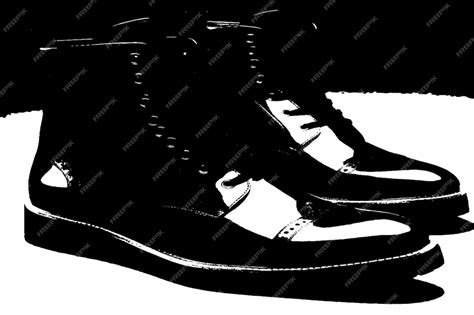 обувь черно-белая текстура векторная иллюстрация изображения наложение ...