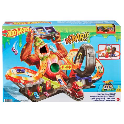 Hot Wheels Toxic Gorilla Slam Playset Entertainment Earth