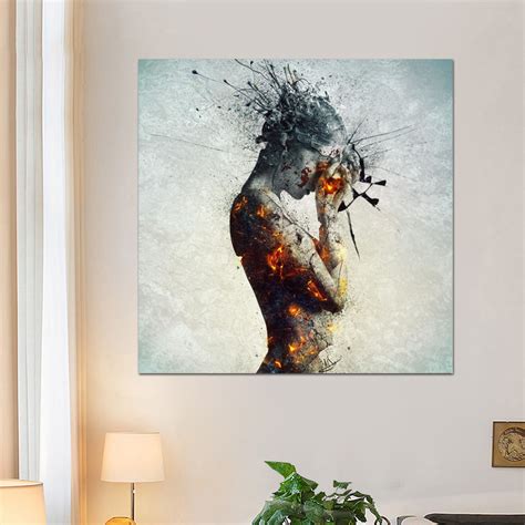 Modern Colorful Nude Body Art Sexy Canvas Oil Painting Prints By Reliabli Weposters Free
