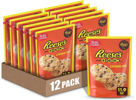 Amazon.com : Betty Crocker REESE'S Mini Pieces Candy Cookie Mix, Peanut