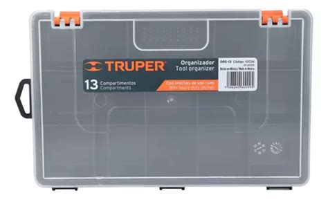 Caja Organizadora Maletin Divisiones Truper Color Negro