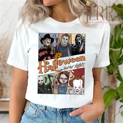 Cheap Character Movie Halloween Horror Nights T Shirt Halloween Gift