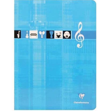 Cahier piqué musique chant CLAIREFONTAINE 24 x 32 cm 48 pages