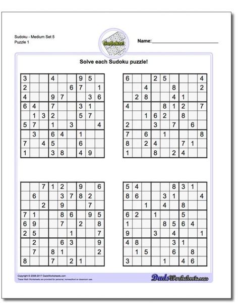 Pindadsworksheets On Math Worksheets | Sudoku Puzzles, Math | Printable ...