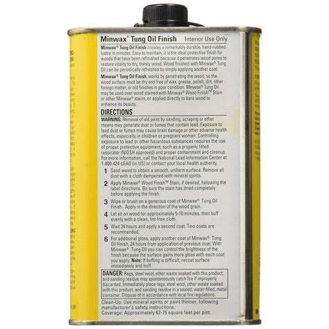 Minwax Tung Oil Finish - Forlshop