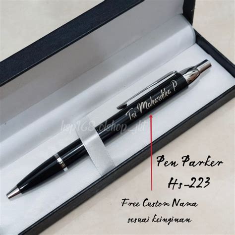 Jual Pulpen Parker Hs B Custom Nama Pena Ballpoint Cina Biasa