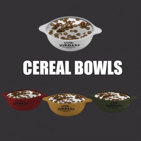 Leo 4 Sims Cereal Bowls • Sims 4 Downloads