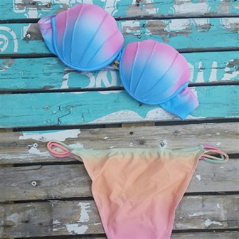 Twang Boutique Swim Last One Mermaid Seashell Swim Suit Bikini Poshmark