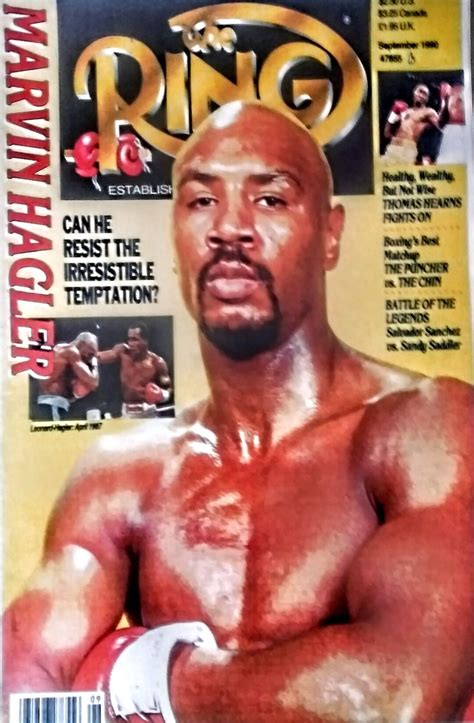 1990 The Ring Marvin Hagler Poster Etsy