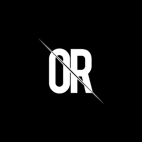 logo monogram  slash style design template  vector art