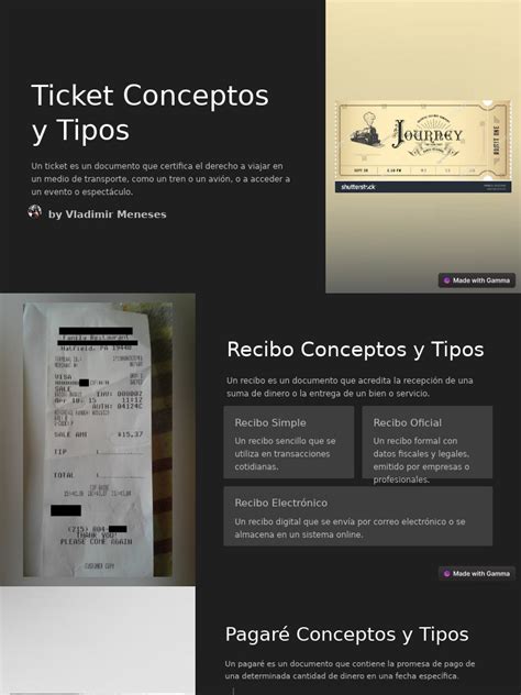 O Que Significa Ticket - Ticket Conceptos y Tipos | PDF