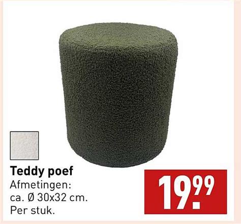 Teddy Poef Aanbieding Bij Aldi Folders Nl