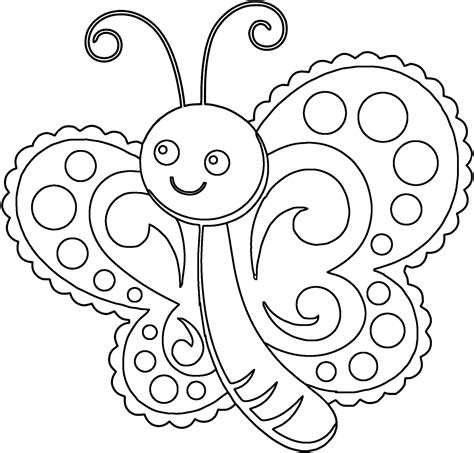 Butterfly Cartoon Coloring At Jung Coleman Blog