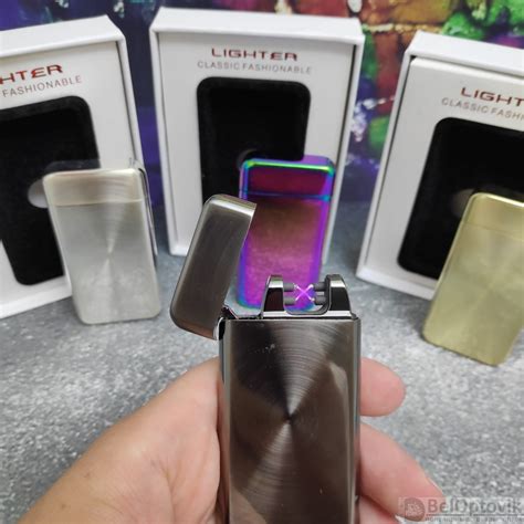 Импульсная USB-зажигалка Lighter Classic Fashionable Черный (арт: ga ...